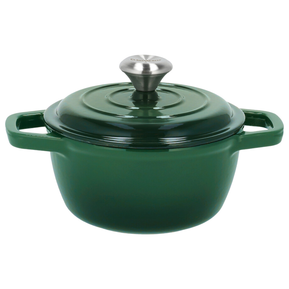 SILVERCREST Gietijzeren pan, Ø16 cm (Groen) afbeelding 1