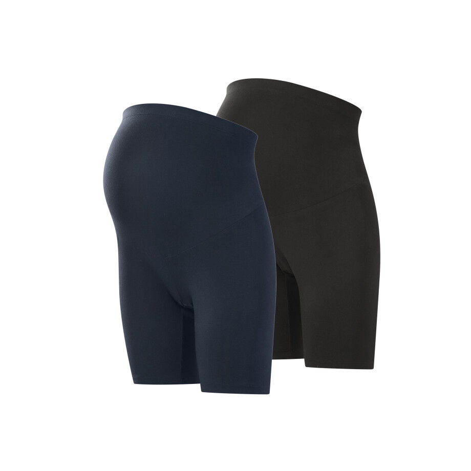 esmara Set van 2 korte zwangerschapsleggings (Marineblauw, L (44/46)) esmara Set van 2 korte zwangerschapsleggings (Marineblauw, L (44/46)) afbeelding 1