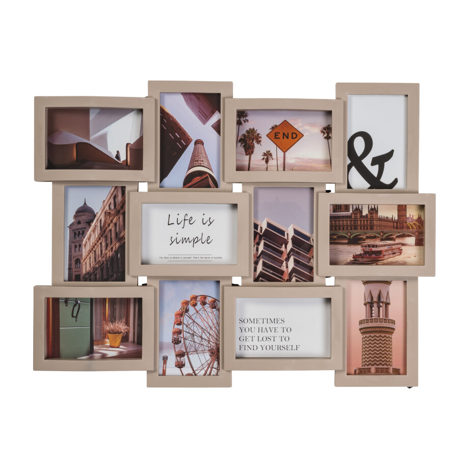 LIVARNO home Fotolijsten of fotocollage (Collage beige) afbeelding 1