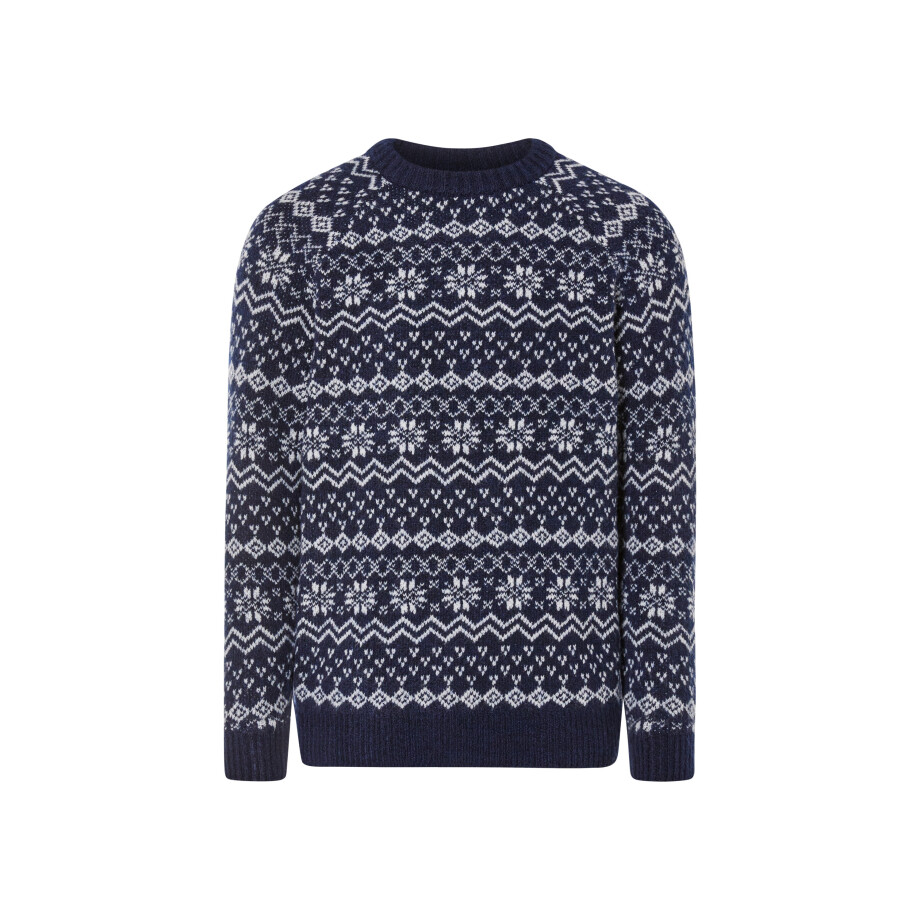 LIVERGY Heren kersttrui (Blauw, XL) afbeelding 1