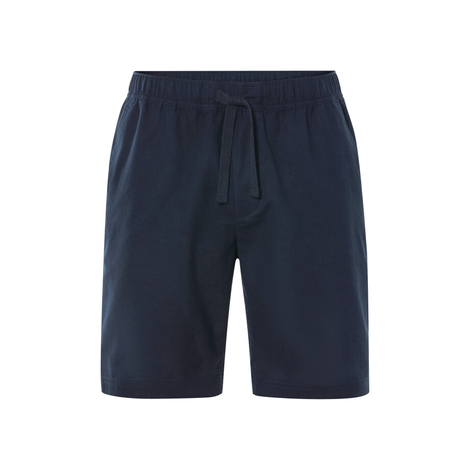 LIVERGY Korte linnen heren broek (Marineblauw, S) LIVERGY Korte linnen heren broek (Marineblauw, S) afbeelding 1