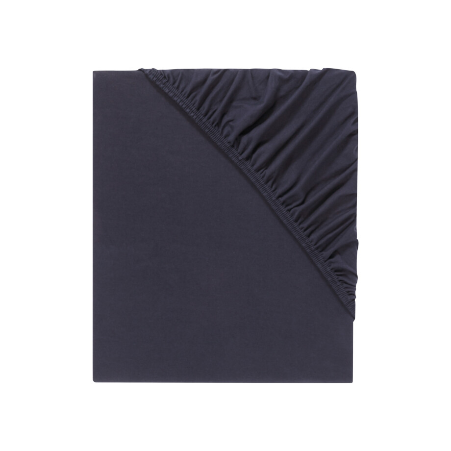 LIVARNO home Jersey hoeslaken 180-200 x 200 cm (Donkerblauw) LIVARNO home Jersey hoeslaken 180-200 x 200 cm (Donkerblauw) afbeelding 1
