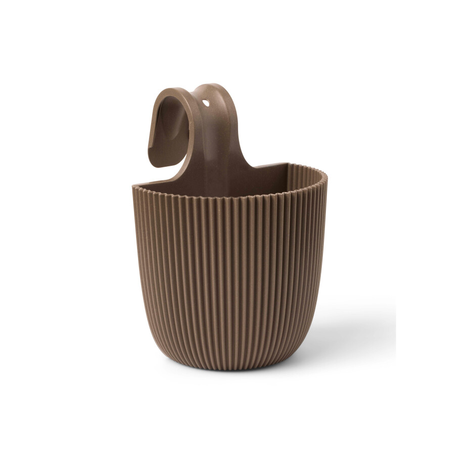 CAPI EUROPE Balkon bloempot Groove (warm taupe) afbeelding 1