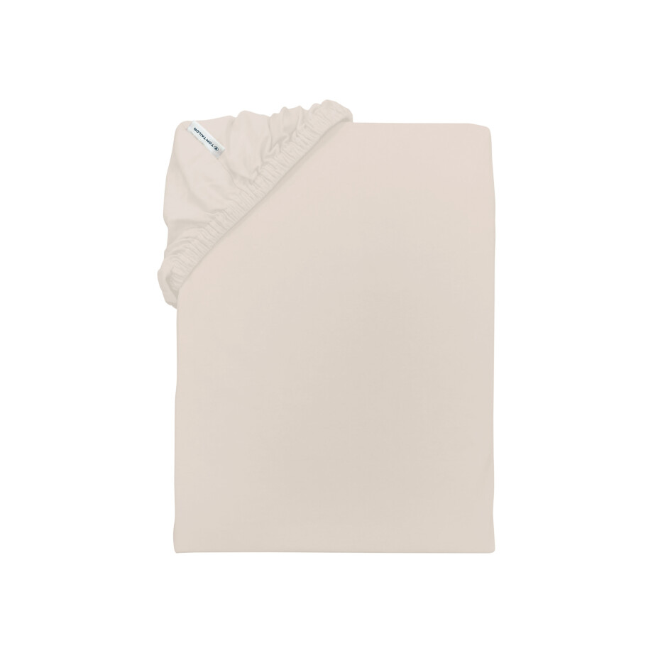 TOM TAILOR Jersey hoeslaken, 140-160 x 200 cm (Beige) afbeelding 1