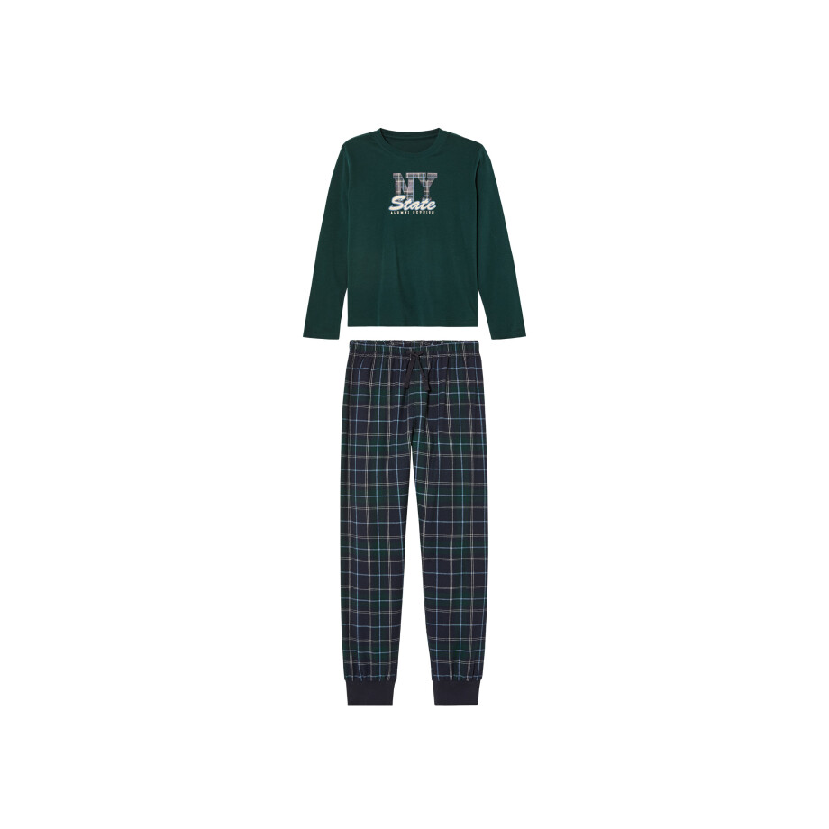 pepperts! Kinder fleece pyjamabroek (134/140, Groen) pepperts! Kinder fleece pyjamabroek (134/140, Groen) afbeelding 1