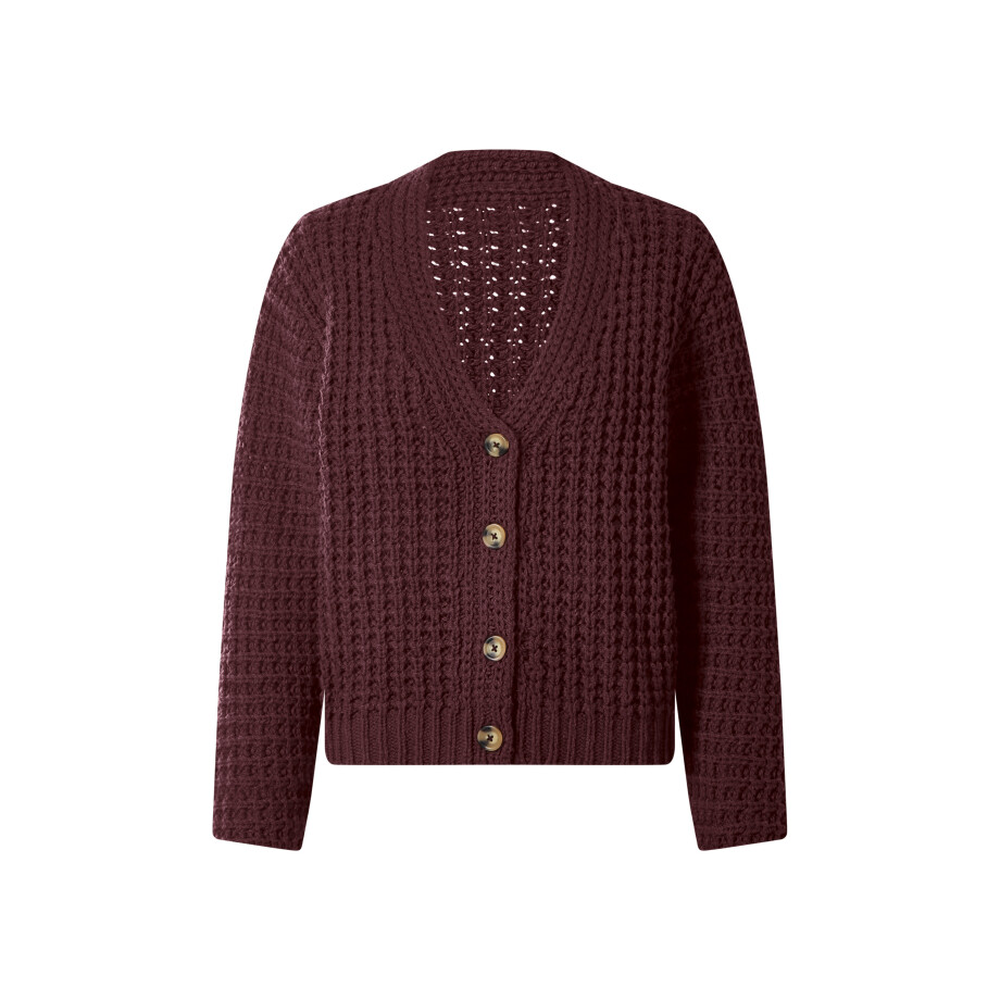 ESMARA Dames gebreid vest (Lila, XS (32/34)) afbeelding 1