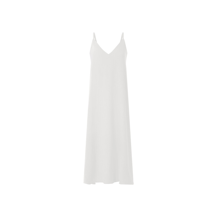 ESMARA Mousseline dames jurk (Wit, M (40/42)) afbeelding 1