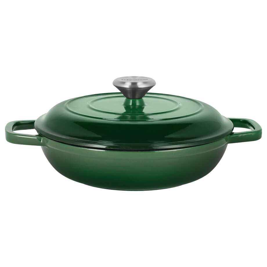 SILVERCREST Gietijzeren hapjespan, Ø25 cm (Groen) SILVERCREST Gietijzeren hapjespan, Ø25 cm (Groen) afbeelding 1