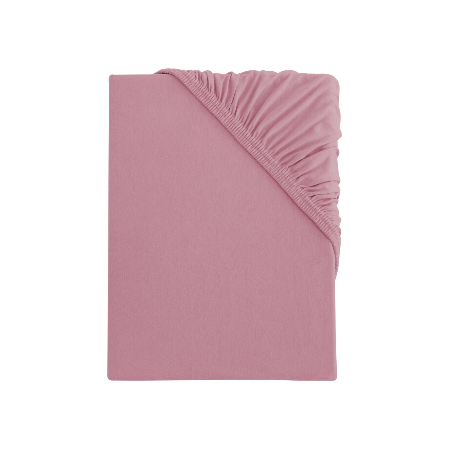 s.Oliver Jersey hoeslaken 180-200 x 200 cm (Lichtroze) afbeelding 1