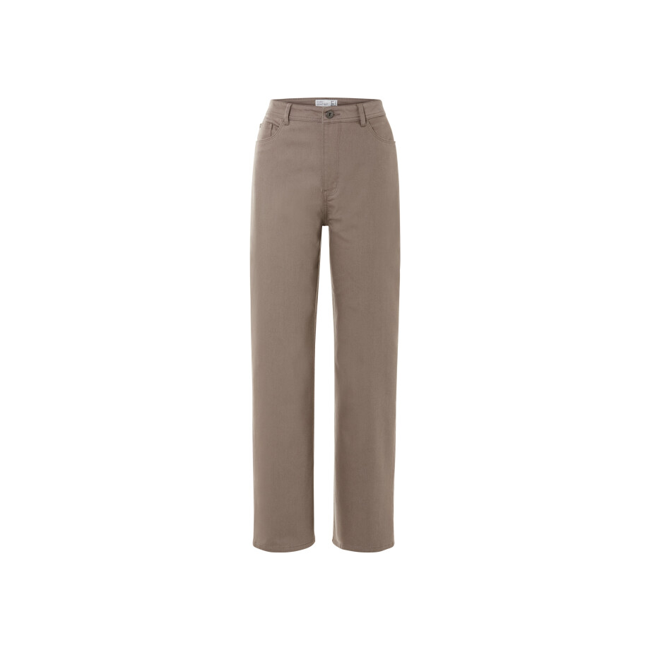 esmara Dames jeans - Straight fit (38 (korte lengte), Bruin) afbeelding 1