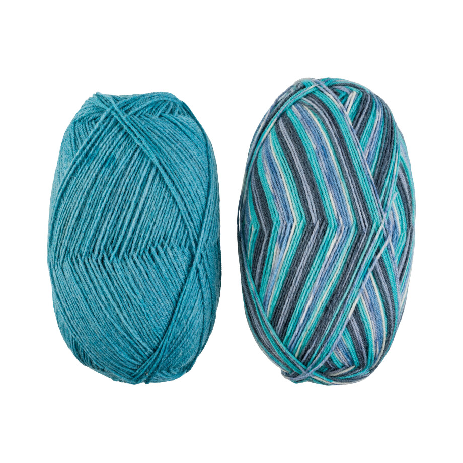 crelando Wollen breigaren (jeans/turquoise) crelando Wollen breigaren (jeans/turquoise) afbeelding 1