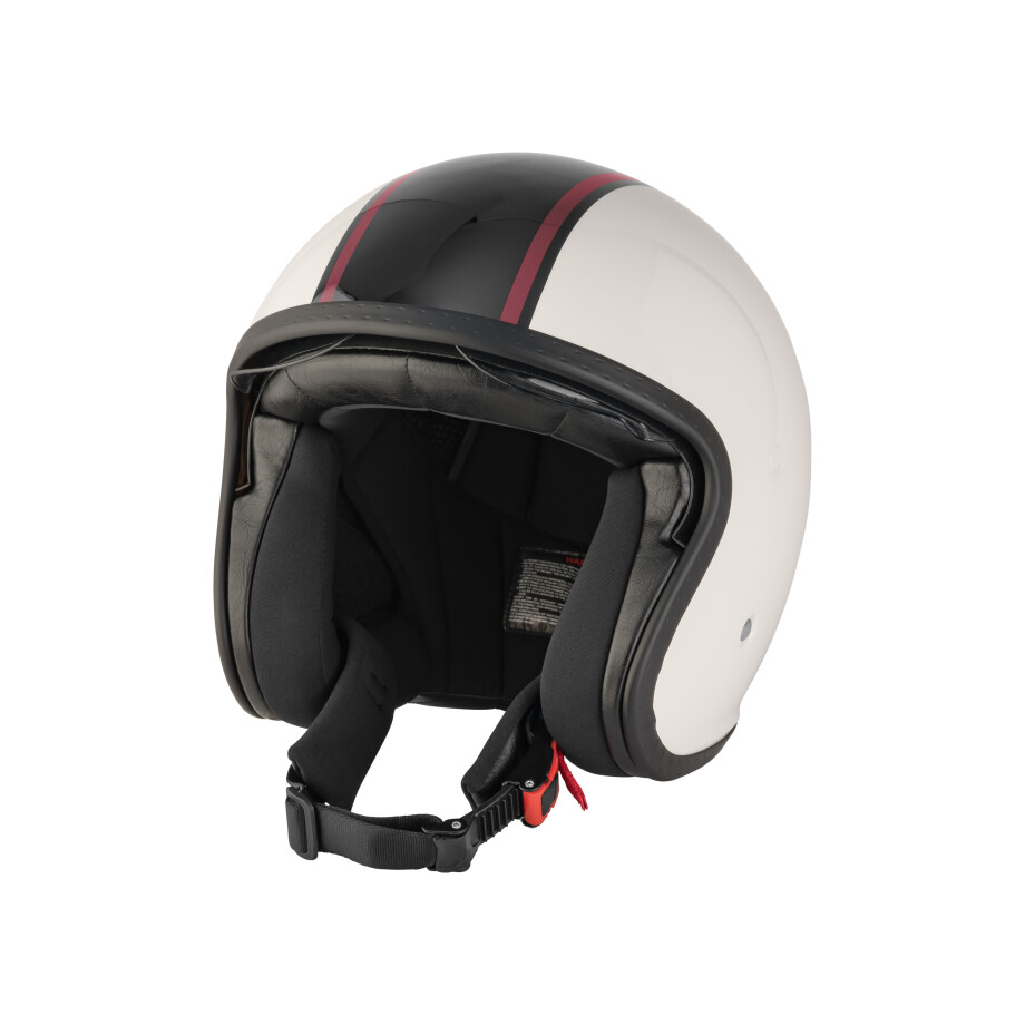 ULTIMATE SPEED Scooter helm maat M (beige/zwart/rood) ULTIMATE SPEED Scooter helm maat M (beige/zwart/rood) afbeelding 1