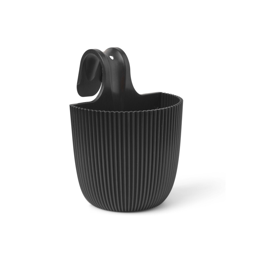CAPI EUROPE Balkon bloempot Groove (zwart) afbeelding 1