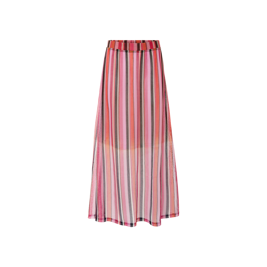 esmara Dames maxirok (rood/roze/oranje, S (36/38)) afbeelding 1