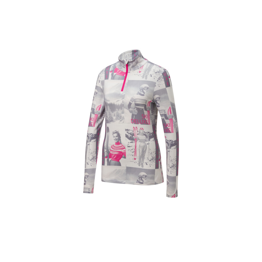 CRIVIT Dames skipully Glamour (Wit/lichtroze, L (44/46)) afbeelding 1