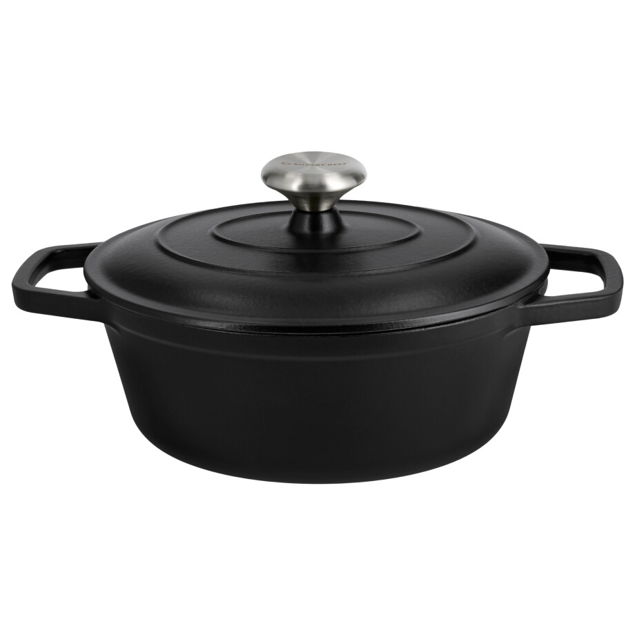 SILVERCREST Gietijzeren braadpan, Ø24 cm (zwart) afbeelding 1