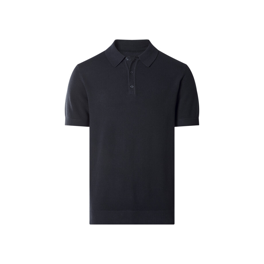 ESMARA MEN Gebreide heren polo (Marineblauw, L) ESMARA MEN Gebreide heren polo (Marineblauw, L) afbeelding 1