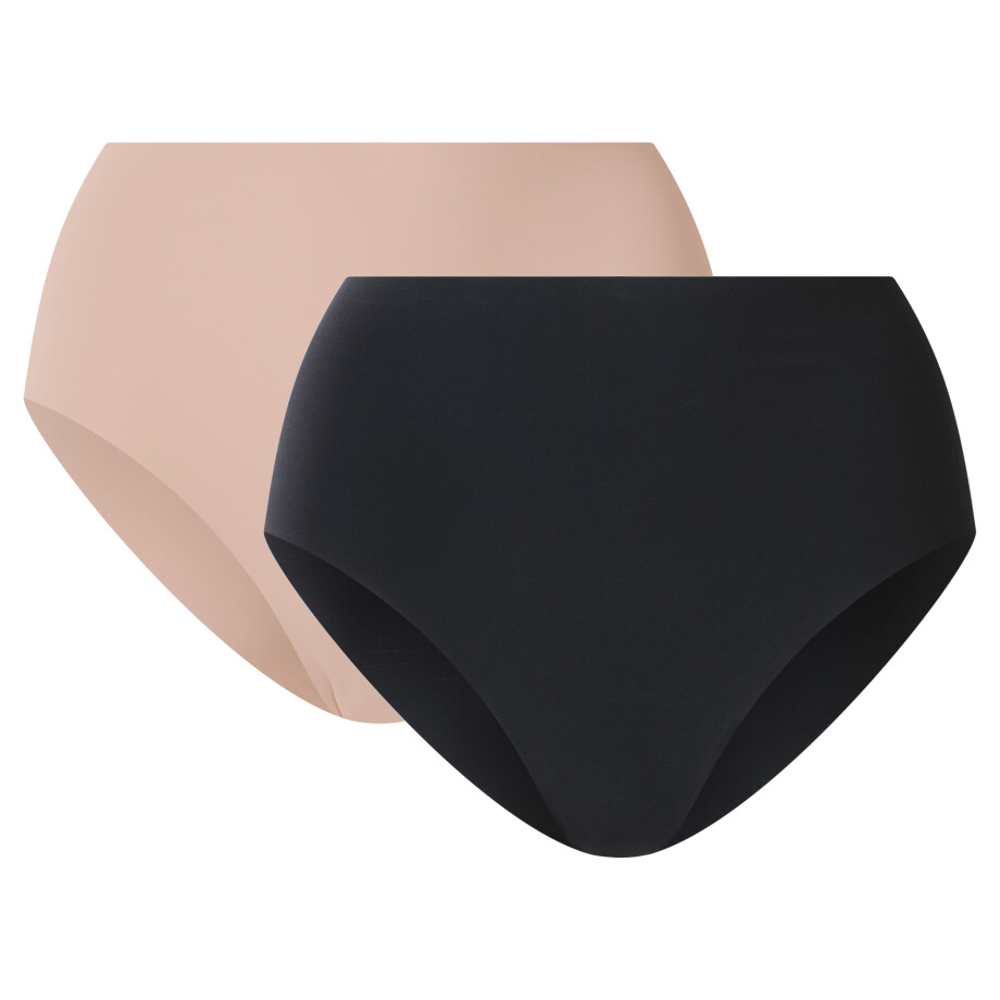 esmara Set van 2 corrigerende dames onderbroeken (Zwart/beige, L (44/46)) esmara Set van 2 corrigerende dames onderbroeken (Zwart/beige, L (44/46)) afbeelding 1
