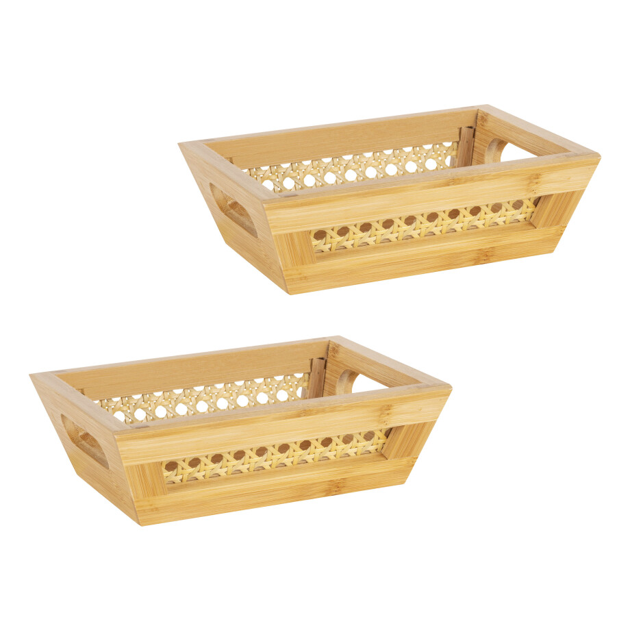 Wenko Opbergmand (Set van 2 manden S, naturel) Wenko Opbergmand (Set van 2 manden S, naturel) afbeelding