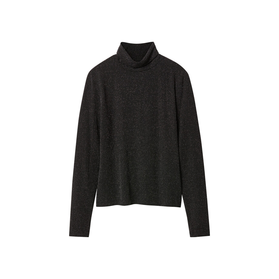 esmara Dames top (Zwart/zilver, XS (32/34)) esmara Dames top (Zwart/zilver, XS (32/34)) afbeelding 1