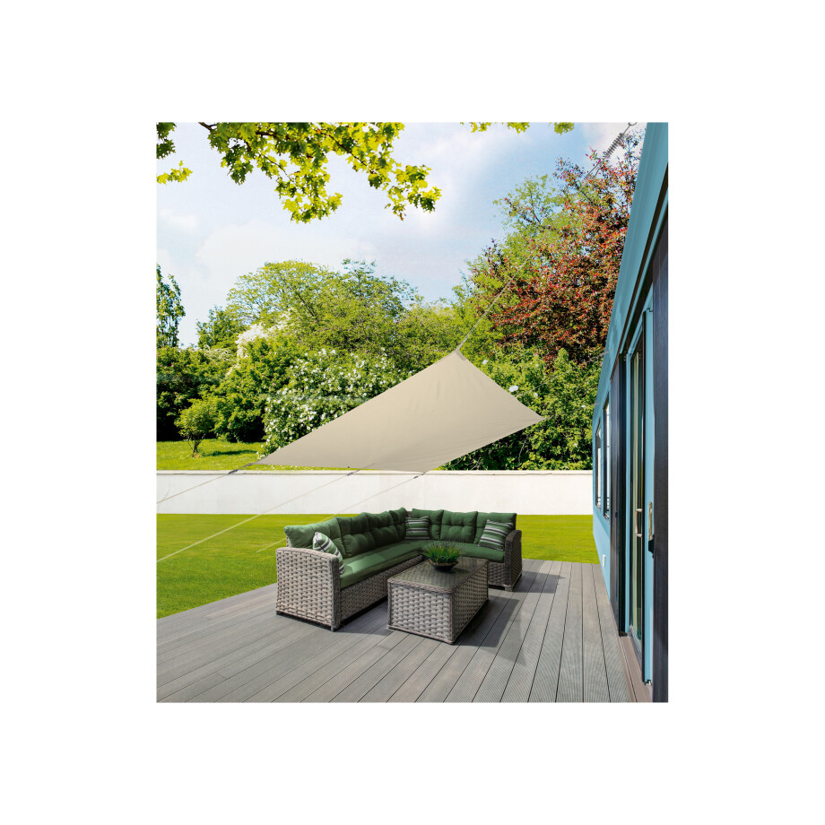 LIVARNO home Schaduwdoek (rechthoekig/beige) afbeelding 1