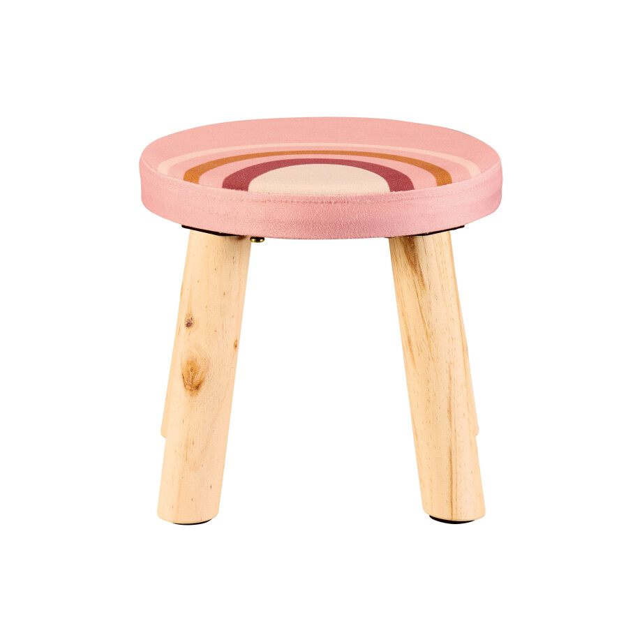 LIVARNO home Kinder kruk (houten poten - regenboog) afbeelding 1