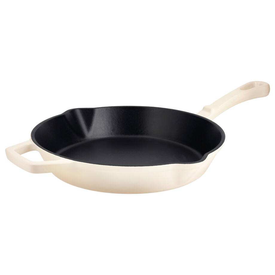 SILVERCREST Gietijzeren grillpan of koekenpan (Rond, Crème) SILVERCREST Gietijzeren grillpan of koekenpan (Rond, Crème) afbeelding 1
