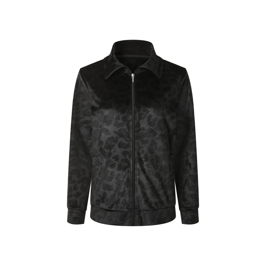 esmara Velours dames vest (Zwart, XL (48/50)) esmara Velours dames vest (Zwart, XL (48/50)) afbeelding 1