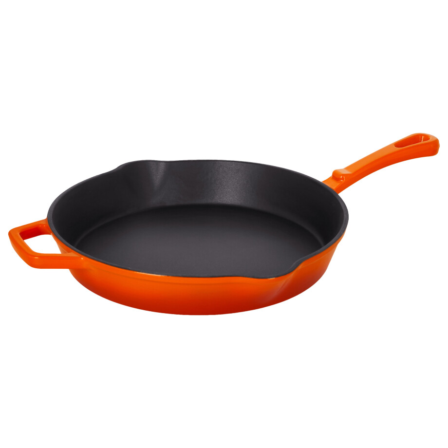 SILVERCREST Gietijzeren pan, Ø30 cm (Oranje) afbeelding 1