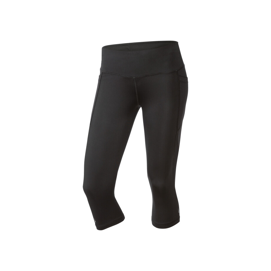 CRIVIT Dames driekwart sportlegging (S (36-38), Zwart) afbeelding 1