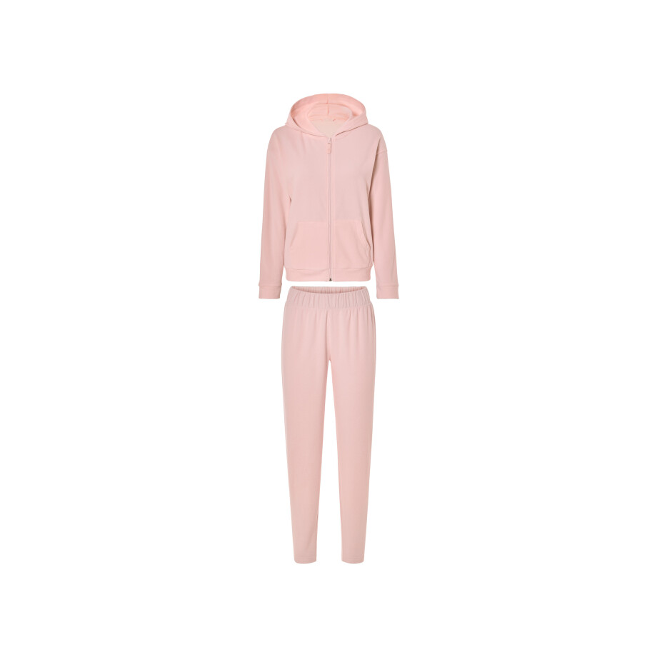 esmara Dames fleece huispak (Lichtroze, XS (32/34)) afbeelding 1