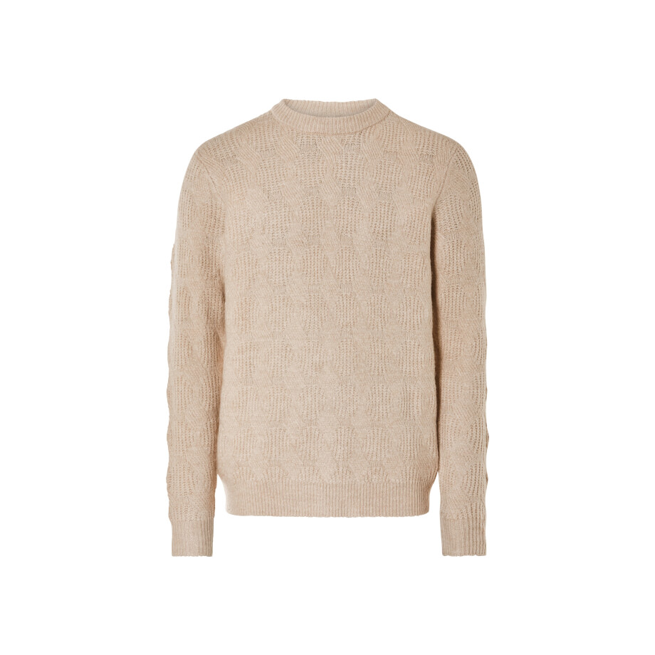 LIVERGY Gebreide heren trui (Beige, XL) afbeelding 1