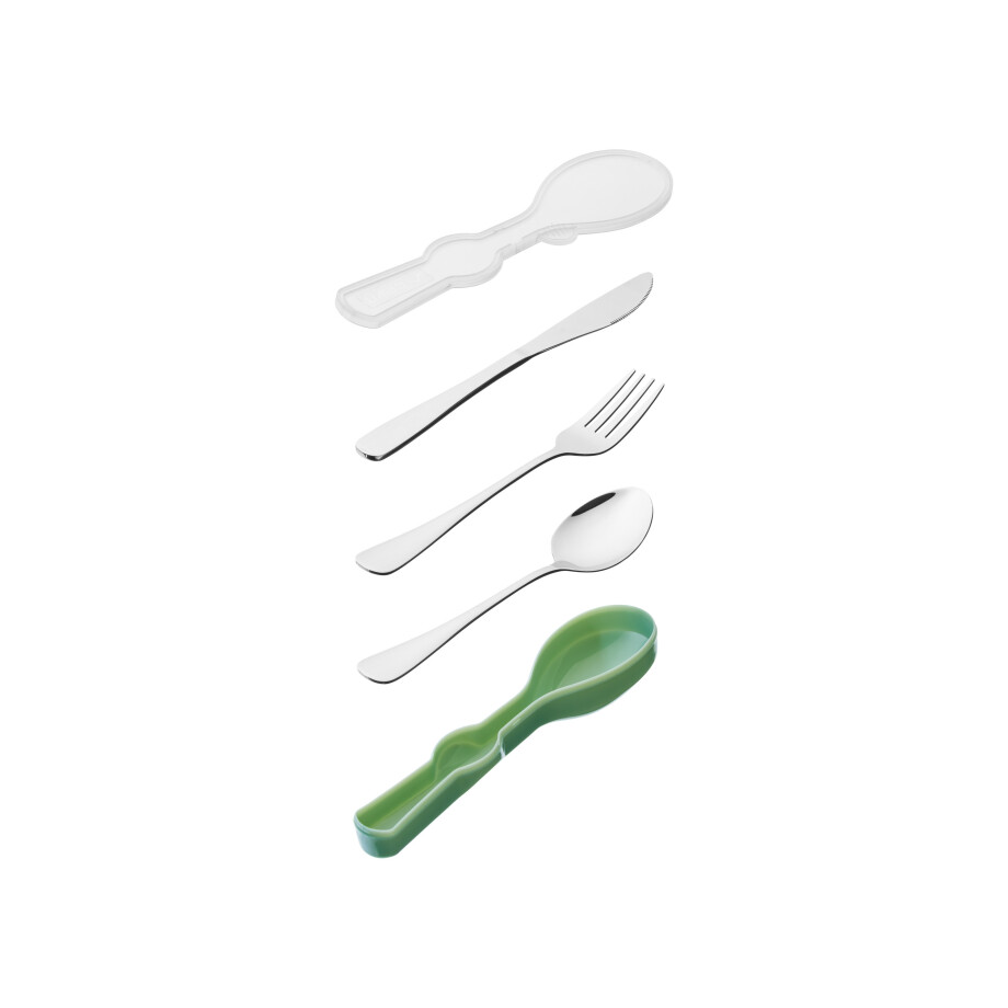 CRIVIT Camping bestekset (Groen) CRIVIT Camping bestekset (Groen) afbeelding 1
