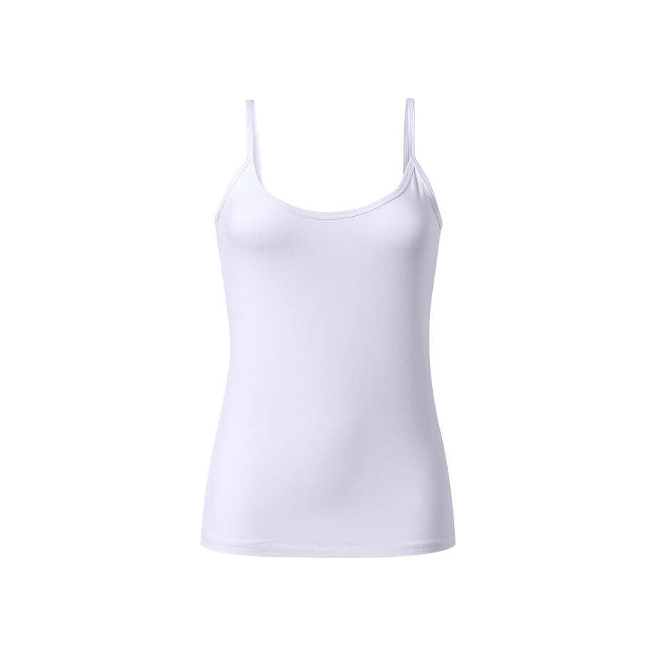esmara Dames spaghettitop (Wit, XL (48/50)) afbeelding 1