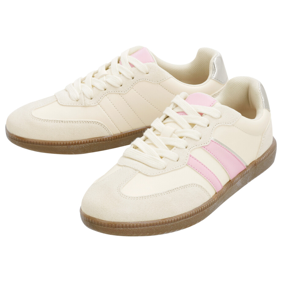 esmara Dames sneakers (Wit/roze, 40) afbeelding 1