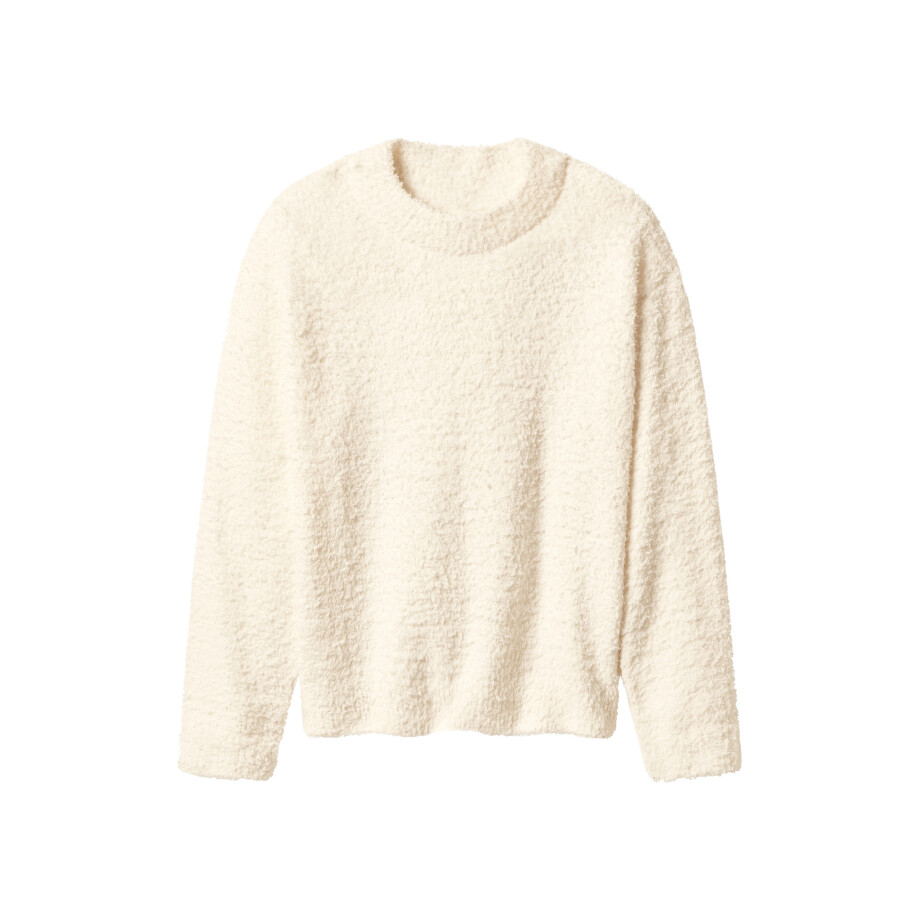 esmara Pluche dames trui (Beige, L (44-46)) afbeelding 1
