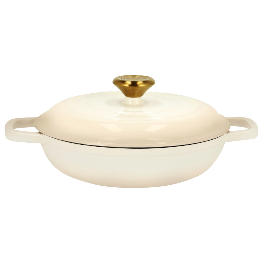 SILVERCREST Gietijzeren hapjespan, Ø25 cm (Beige) SILVERCREST Gietijzeren hapjespan, Ø25 cm (Beige) afbeelding 1