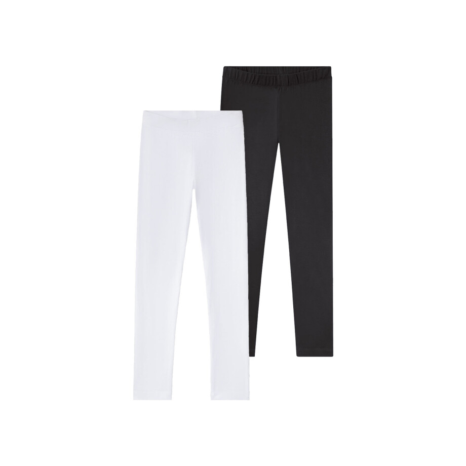 pepperts! 2 meisjes leggings (134/140, Zwart/wit) pepperts! 2 meisjes leggings (134/140, Zwart/wit) afbeelding 1