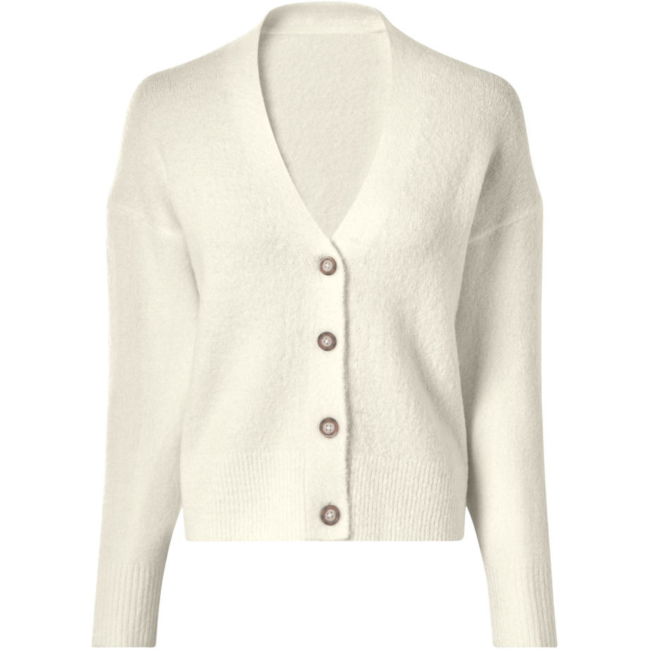 ESMARA Dames grofgebreid vest (Wit, M (40/42)) afbeelding 1