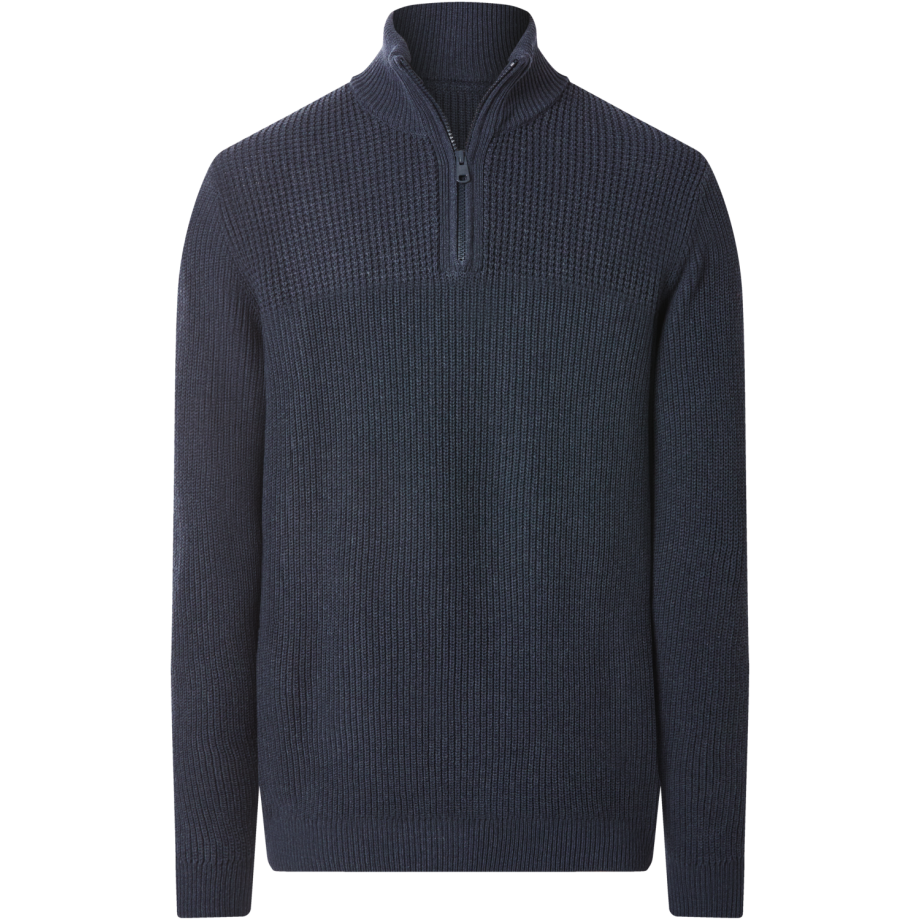 ESMARA MEN Heren grofgebreide trui (Marineblauw, M) afbeelding 1