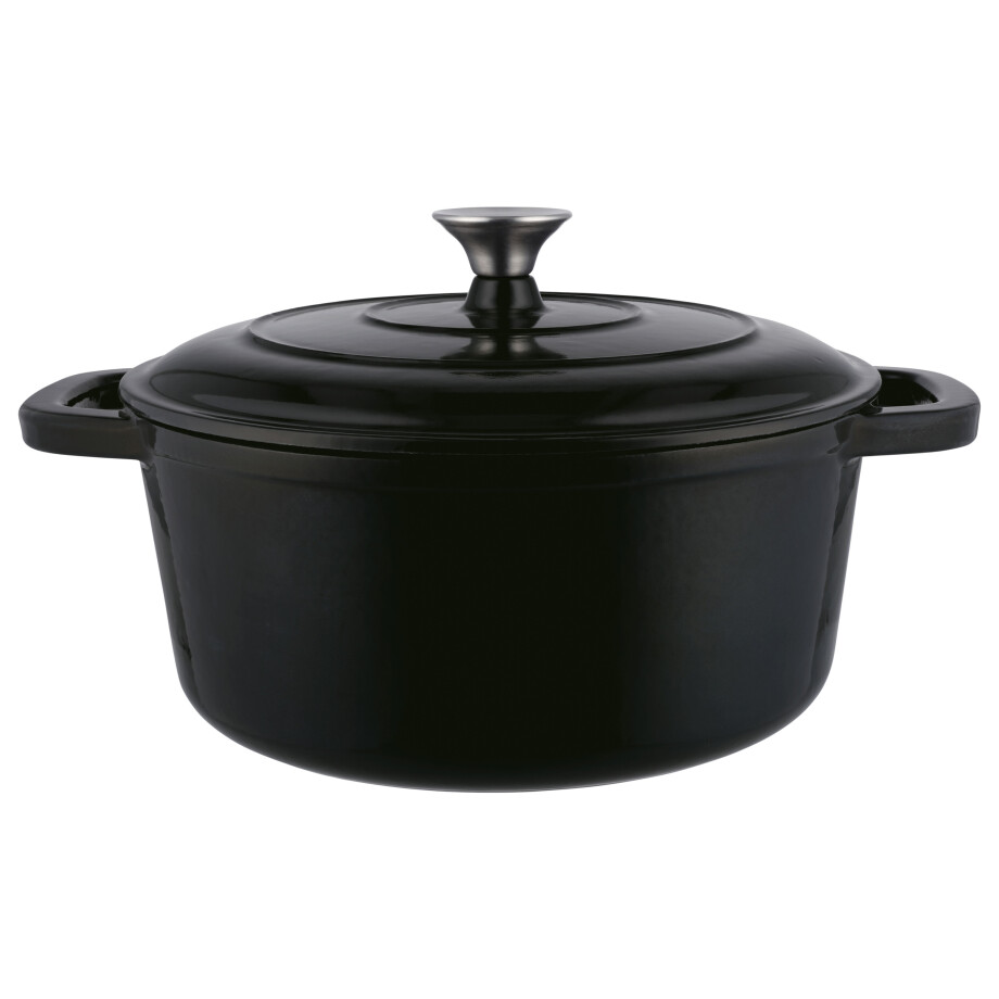 SILVERCREST Gietijzeren pan 28 cm 5,6 L (Zwart) afbeelding 1