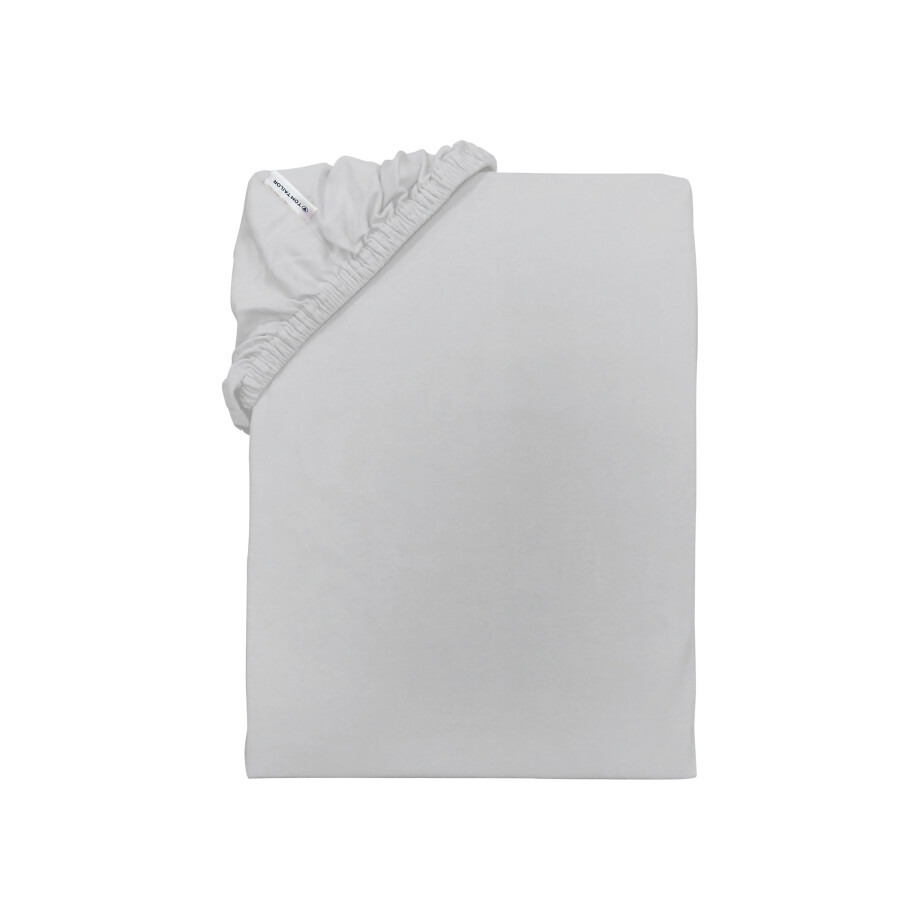 TOM TAILOR Jersey-hoeslaken, 180-200 x 200 cm. (Grijs) afbeelding 1