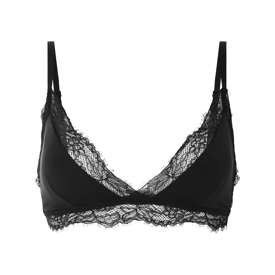 esmara Dames bralette met kant (Zwart, L (44/46)) esmara Dames bralette met kant (Zwart, L (44/46)) afbeelding 1