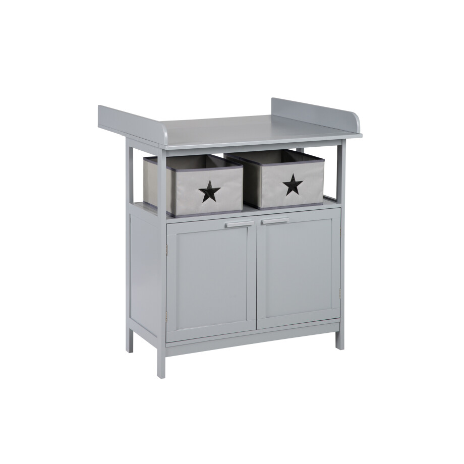 roba Commode Hamburg (2 deuren, Taupe) afbeelding 1