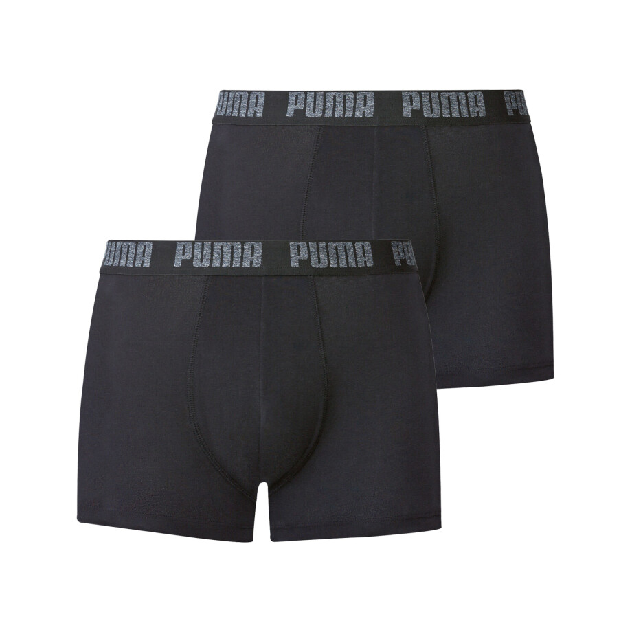 Puma Set van 2 heren boxers (Zwart, L) Puma Set van 2 heren boxers (Zwart, L) afbeelding 1