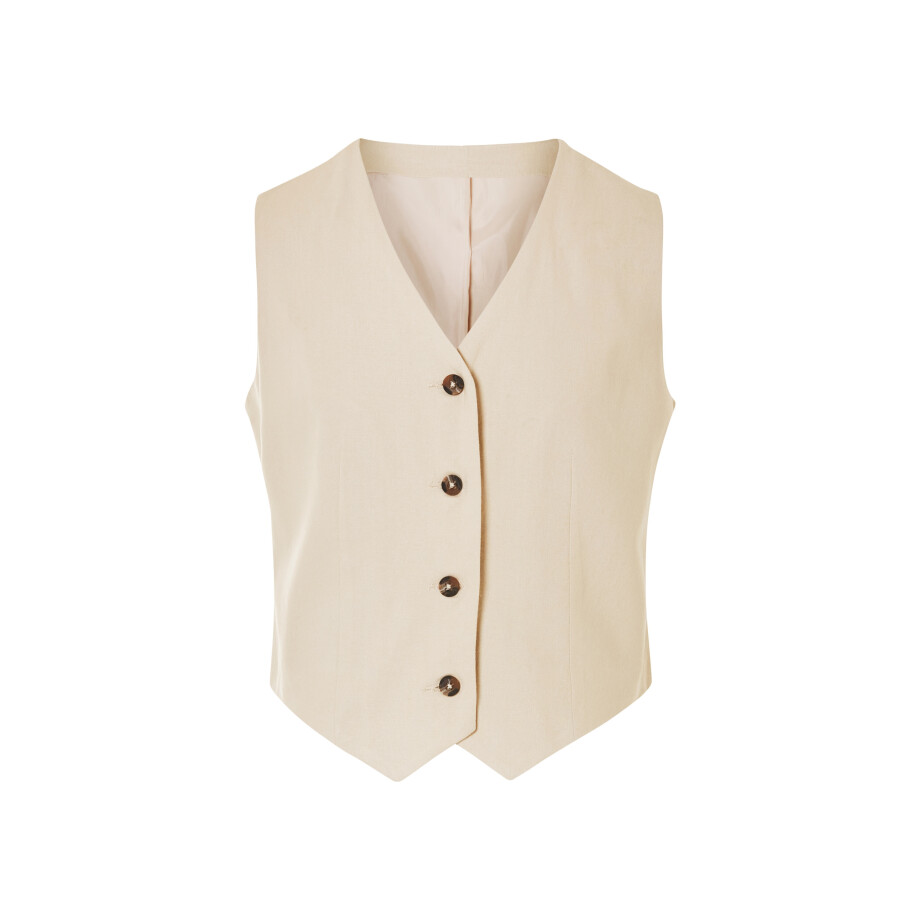 esmara Dames gilet (Beige, 38) afbeelding 1