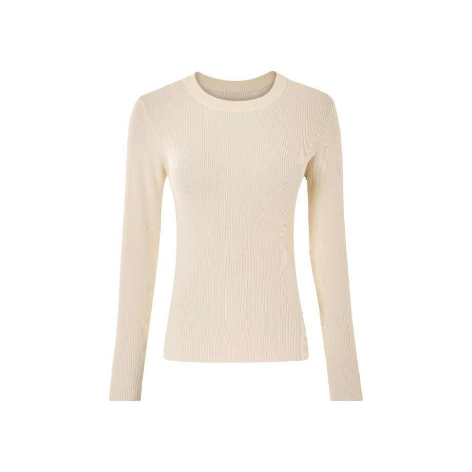 esmara Dames shirt (Beige, M (40/42)) afbeelding 1