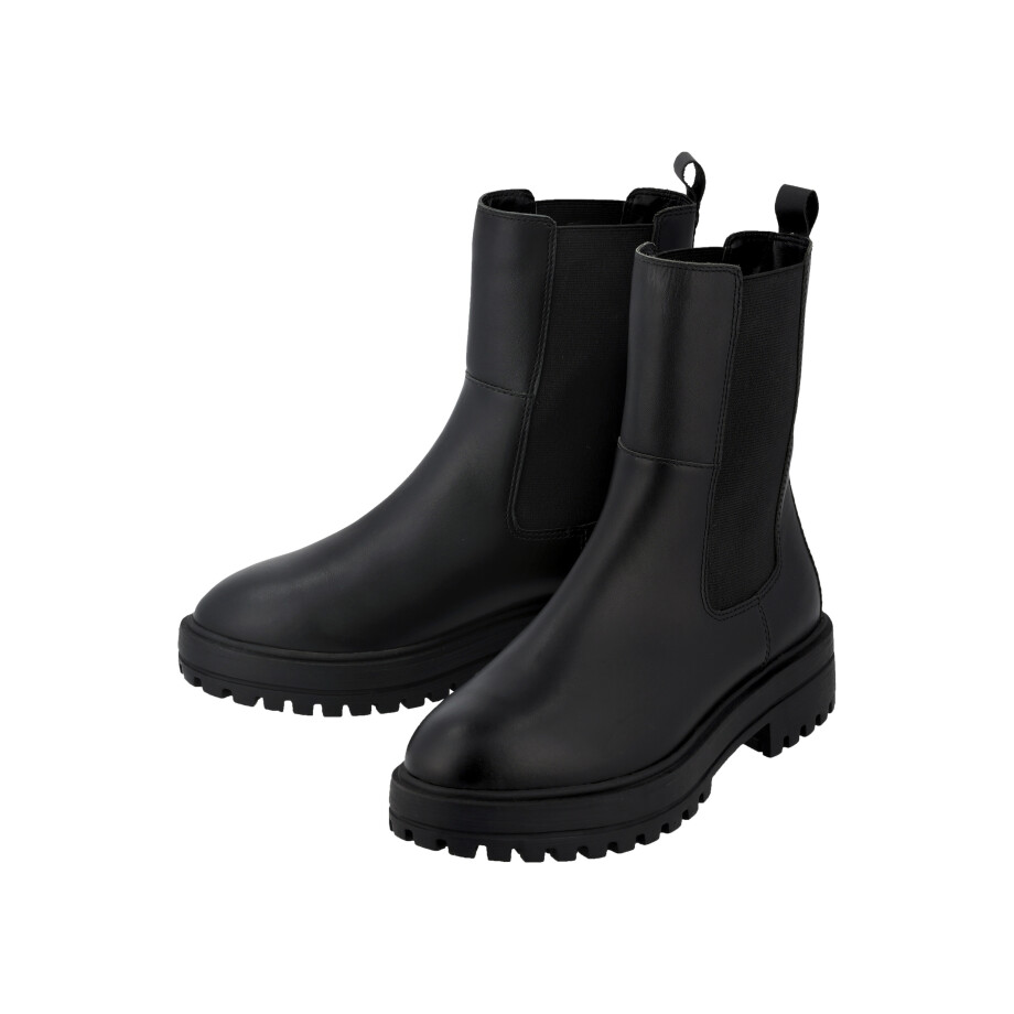 esmara Leren dames laarzen (Zwart, 38) afbeelding 1