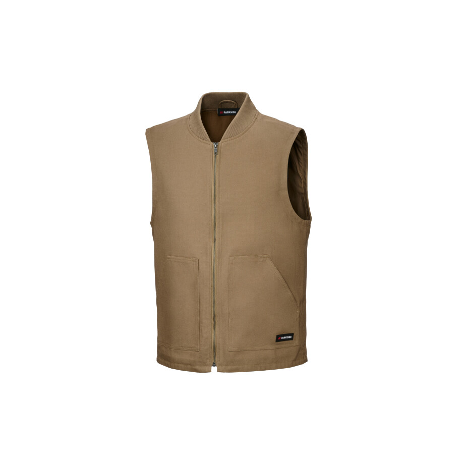 PARKSIDE Canvas heren bodywarmer (Beige, L) afbeelding 1