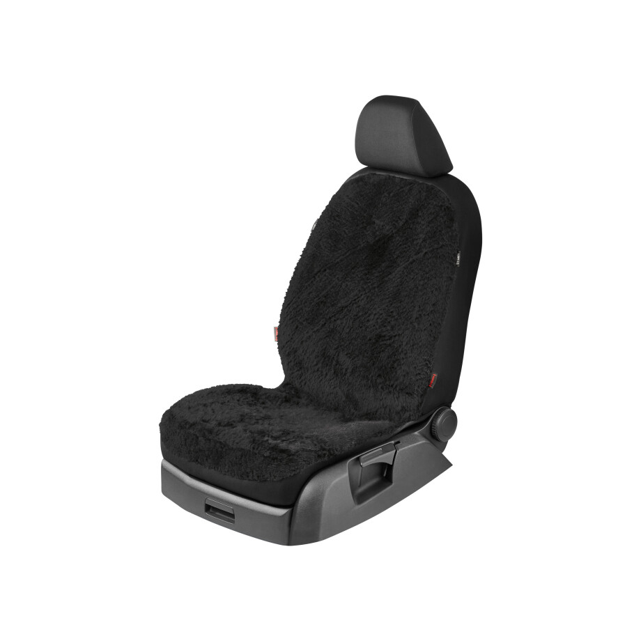 ULTIMATE SPEED Autostoelhoes van lamsvacht (Zwart) afbeelding 1